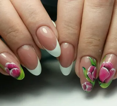 90+ Best tulip nail art design 2018 | Tulip nails, Nail art designs, Nail  art