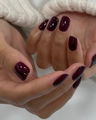 Красный ногти маникюр спелая вишня red manicure nails | Nails, Beauty