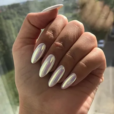 Маникюр с втиркой: 101 фото с дизайном гель-лаком | Perfect nails, Cute  acrylic nails, Holographic nails