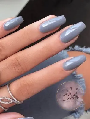 Luxury Gray Classic Press-on Nails Gel Press on Nail Grey - Etsy