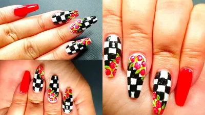 Chess Board Nail Art - Checkered Nails - How to Make Chess Nails Design -  Checkerboard Nails - YouTube