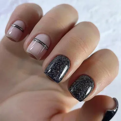 Had this set for almost 3 weeks. Shellac manicure with black bottom coat  and cat eye polish on top : r/Nails