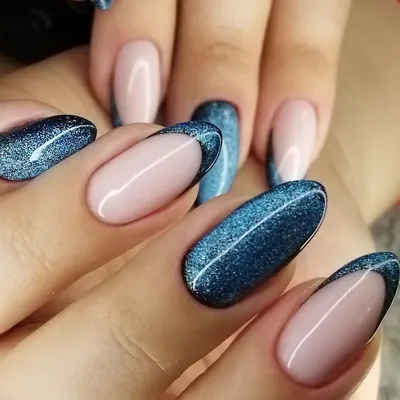 NAILS CLUB - Синий френч на молочной базе входит в... | Facebook