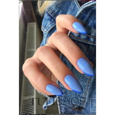 Blue French Manicure / Синий Френч / Маникюр - YouTube