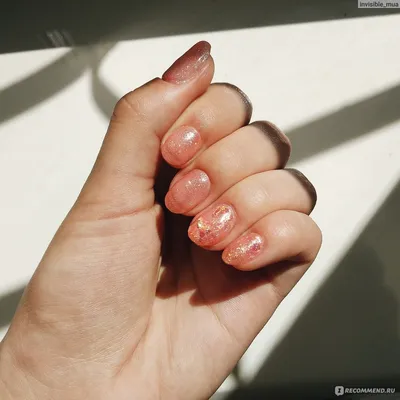 Идеи маникюра. Нюд. Слюда. Фольга | Nails, Stud earrings, Beauty