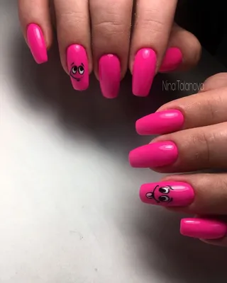 Смайлики На Ногтях! Маникюр Со Смайликами! smile manicure! Nail Art Designs  - YouTube