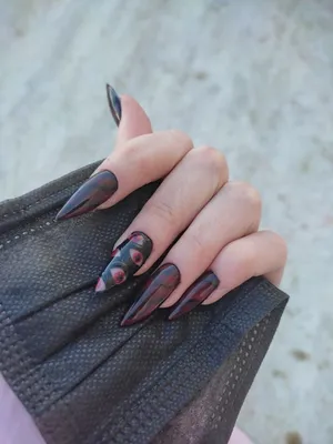 Стилет в маникюре: особенности техники (+много фото и дизайнов) | CITY  NAILS: о красоте ДО КОНЧИКОВ НОГТЕЙ | Дзен