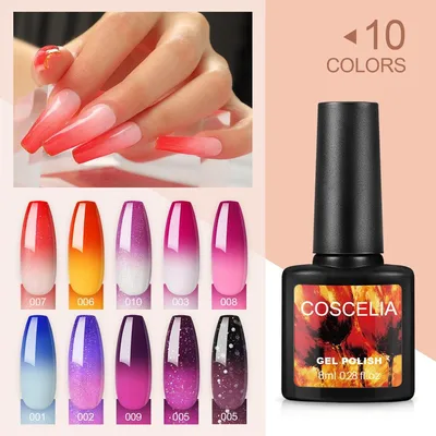 Bow Лак для ногтей \"Thermo Top Coat Pink\", термолак с блестками