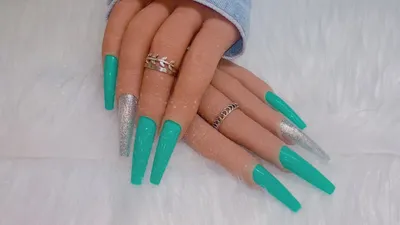 Tiffany Blue Diamond Nails + BIG NEWS! - YouTube