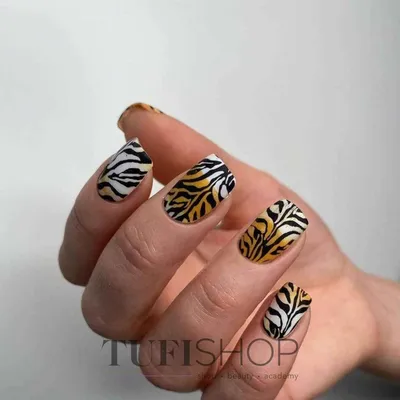 Маникюр на год тигра 2022 (на длинные ногти)-купить  материалы|Tufishop.com.ua