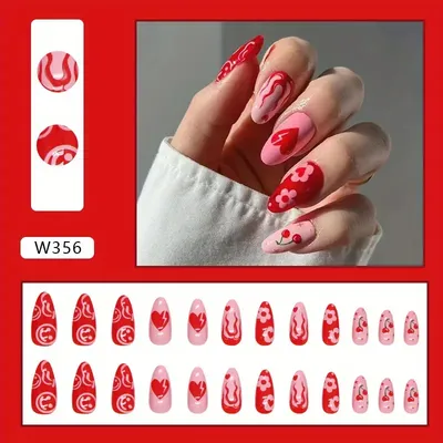 Smile Nails Press on Nails Glue on Nails Stick on Nails Fake Nails Nails  With Designs - Etsy