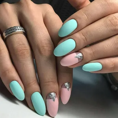Бирюзовый маникюр - 150 фото ногтей гель-лаком | Perfect nails, Nail  colors, Trendy nails