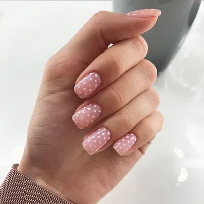 Маникюр горошек | Dot nail designs, Polka dot nail designs, Dots nails