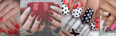 Красный маникюр в горошек | Best nail art designs, Nail art design gallery,  Elegant nails