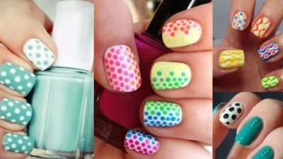 Маникюр дотсом в горошек. Реверсивный стемпинг Бантик | Bow Nails. Dotting  Nail Art - YouTube