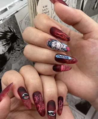 Маникюр с драконом японский стиль стемпинг | Nails, Beauty