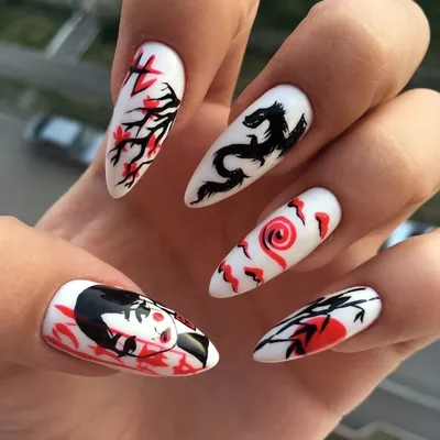 Японский стиль всегда актуален 🔥 На фото работа @madina_pronails с набором  С044 от @kitsune.tattooing Артикул набора на WB -… | Instagram