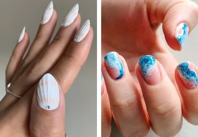 1 коробка украшений для ногтей, красивая морская серия, искусственные  ногти, дизайн для маникюра, декоративные украшения для ногтей в  океаническом стиле | AliExpress