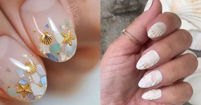 good_nails_uka - Маникюр в морском стиле – один из самых популярных  вариантов летнего дизайна ноготков 🌊 Такой вариант маникюра смотрится  нескучно и его всегда можно дополнить различными элементами💙 | Facebook