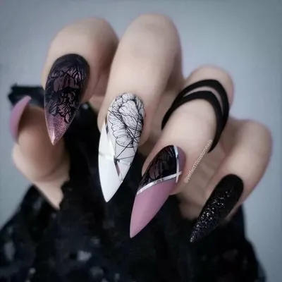 Впечатляющий эффект маникюра в стиле рок | Makeup nails designs, Gorgeous  nails, Stiletto nails designs