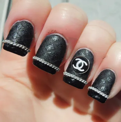 Chanel nails | Chanel nails design, Chanel nail art, Chanel nails