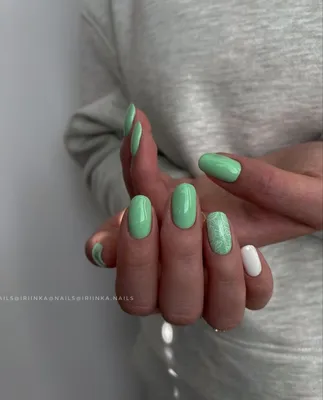 50+ Manicure ideas based green color 2018 | Ногти, Зеленый маникюр,  Дизайнерские ногти