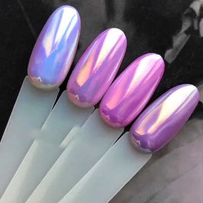 Mila Nails Shop Втирка для ногтей зеркальная маникюра серебро металлик