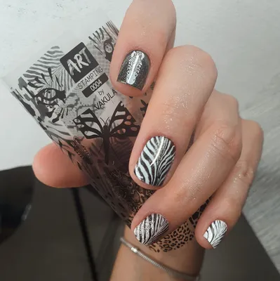 Textured Zebra Nails! | The Adorned Claw