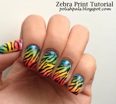 Zebra print french manicure nail art. Watch me doing nails in real time.  Black french manicure - YouTube