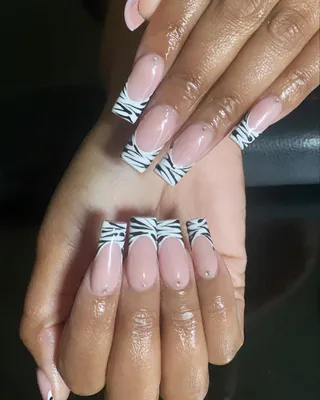 Zebra Print Nails | Gallery posted by thecrowsclaw | Lemon8