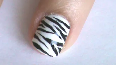 Zebra Print French Tip Luxury Press On Nails – Prestige Nails