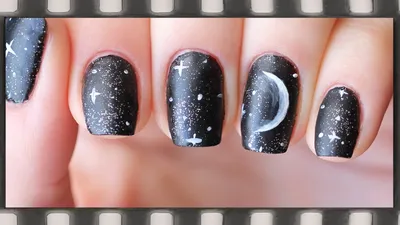 Маникюр Звёздное небо. Созвездие маникюр. Маникюр фиолетовый | Красивые  ногти, Ногти, Фиолетовый