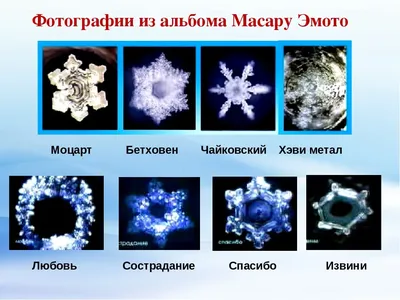 Кристаллы воды и их связь с человеческими эмоциями. | Аква Гравитон | Дзен