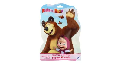 Disney Masha and The Bear Geschenkset EdT 9,5 ml + Stickers + Lesezeichen |  PARFIMO.de®