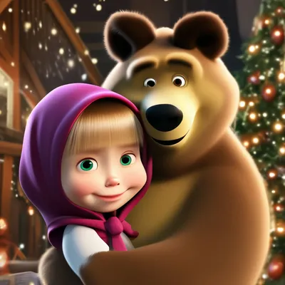 Бібліогалявина: Маша и медведь.С Новым годом!