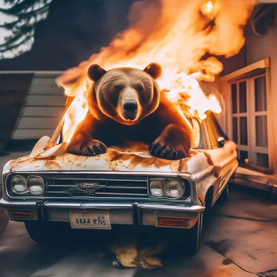 🔥🚙🐻идет медведь и видит, машина…» — создано в Шедевруме