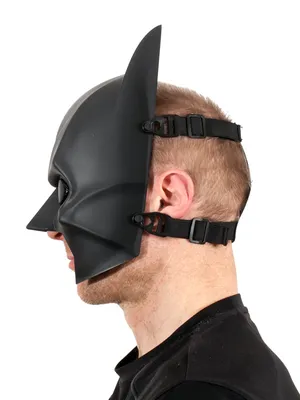Ударопрочная маска Бэтмен / Batman (с лицом) — купить онлайн в России