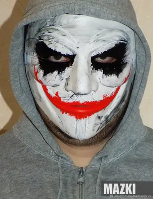 Латексная маска Джокера: купить маску для взрослых из фильма Темный рыцарь  в интернет магазине Toyszone.ru