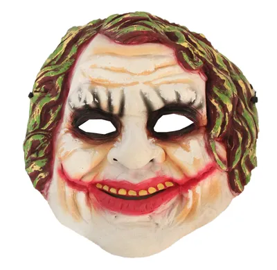 Маска клоуна Джокер Joker враг Бэтмена на хэллоуин Danso 19951320 купить за  269 400 сум в интернет-магазине Wildberries
