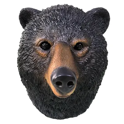 Забавная латексная аниме маска черного медведя на Хэллоуин головной убор  маска на всю голову реквизит для вечерние НКИ на Хэллоуин | AliExpress