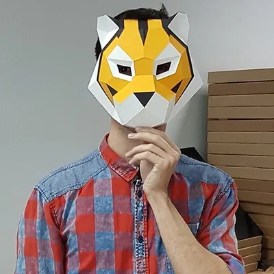 Маска тигра / Tiger Mask Tony (PayDay 2) из бумаги, модели сборные бумажные  скачать бесплатно - Тигр - Животные - Каталог моделей - «Только бумага»