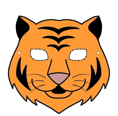 Маска тигра стоковое фото. изображение насчитывающей талисман - 209827338