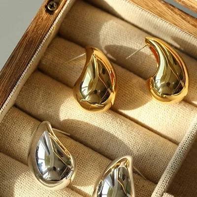 Массивные серьги кольца в серебряном цвете (ID#1127960972), цена: 150 ₴,  купить на Prom.ua