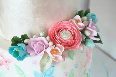 Торт с мастикой на День рождения - видеорецепт от Елены Боженовой
