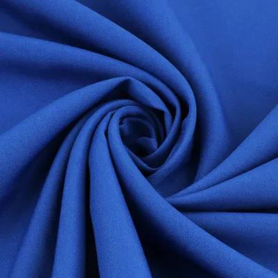 Ткань габардин голубой без рисунка (47-9) купить в магазине тканей в Мск и  Спб