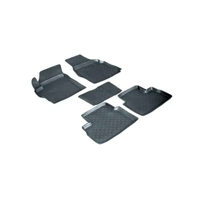 Набор ковриков в салон для Daewoo Matiz 2001-2015 из полиуретана, гибкие.  Комплект на пол Дэу Матиз 2 поколения черные | AliExpress