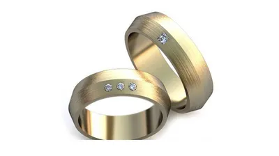 Jewellery House - Широкие матовые обручальные кольца. Красное золото, 5  бриллиантов. ⠀ ✓ Обручальные кольца. ✓ Вес пары: 15 гр ✓ Красное золото 585  Цена: 260€ + золото + бриллианты +372 5808