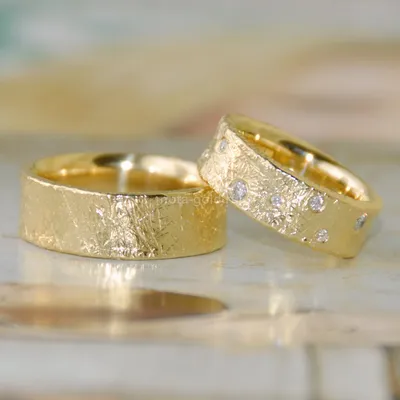 Ювелирная мастерская Nota-Gold изготовила на заказ матовые обручальные  кольца. — 24 декабря 2013