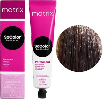 Matrix Крем-краска для волос / Socolor beauty 5AV, светлый шатен  пепельно-перламутровый, 90 мл Светлый шатен пепельно-перламутровый Matrix  купить оптом | 480 руб.