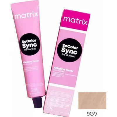 Крем-краска для волос Matrix COLOR SYNC 90 мл - 9GV очень светлый блондин  золотистый перламутровый купить в Москве, Санкт-Петербурге | bestore.ru